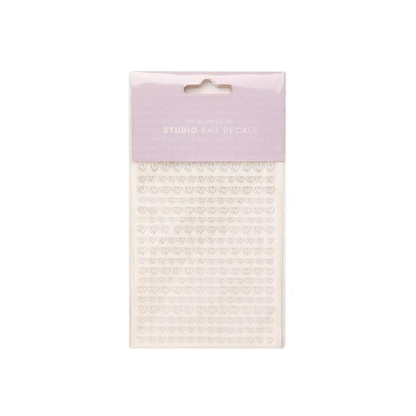 The GelBottle Inc - Silver - Heart Outlines Stickers