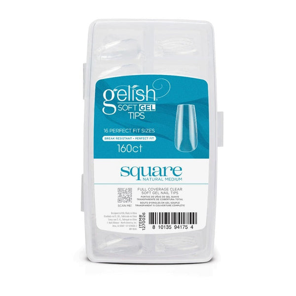 Gelish - Soft Gel Tips - Medium Square 160CT