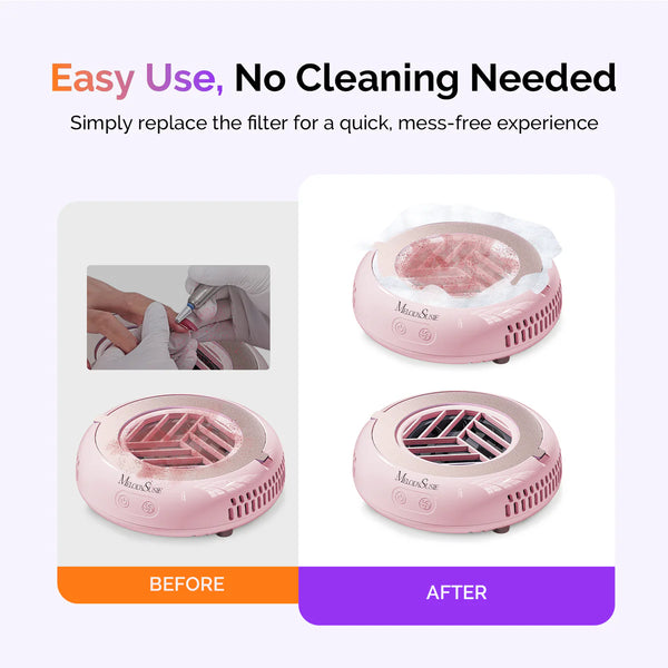 MelodySusie - 210Pcs Disposable Filter Papers For HProA Nail Dust Collector