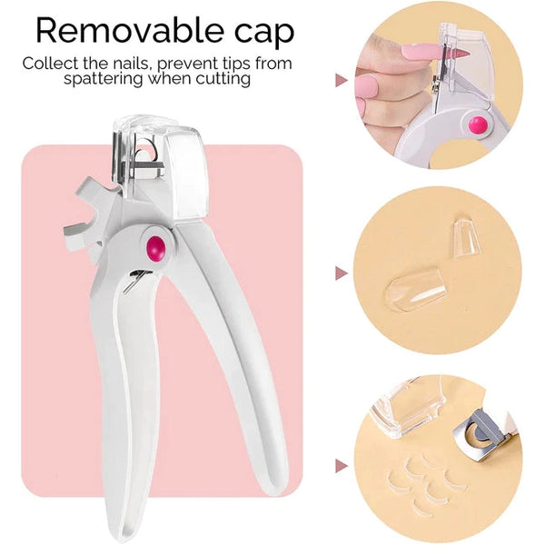 MelodySusie - Tool - Rotary Adjustable Stainless Steel Acrylic Nail Clipper - White