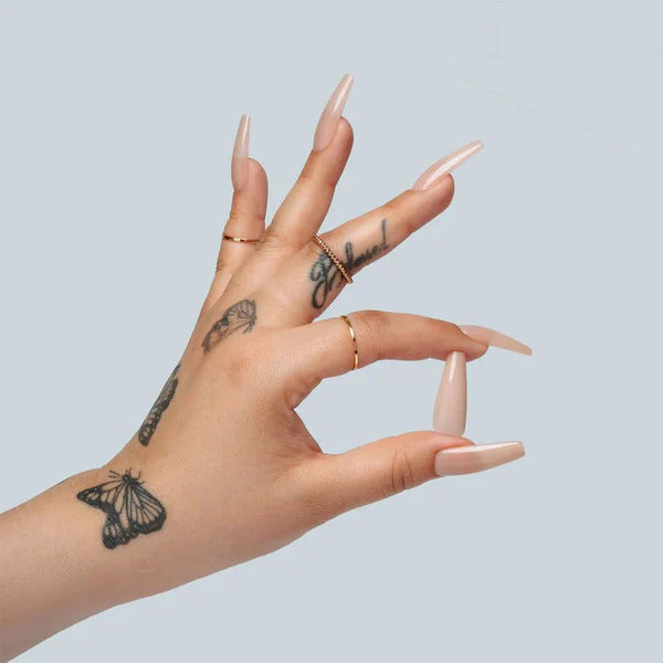 Apres - neutrals gel-x tips - alex sculpted square long (150 pcs)