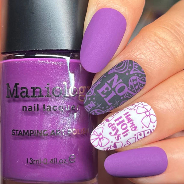 Maniology - Stamping Nail Polish - Northern Gleam: Aurora Veil - B566 - Purple Pearl Cream