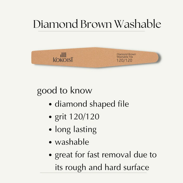 Kokoist - Diamond File Brown Washable File 120/120