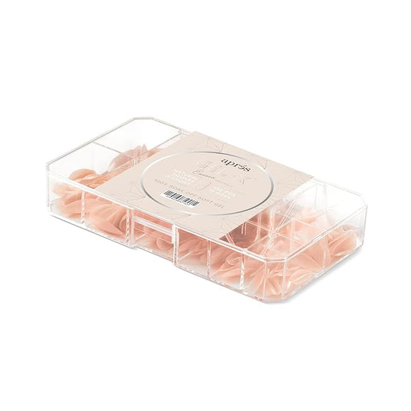 Apres - neutrals gel-x tips 2.0 - emma natural square extra short (150 pcs)