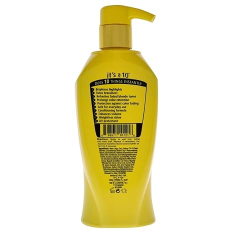 It's a 10 - Miracle Brightening Shampoo For Blondes 10.0 oz