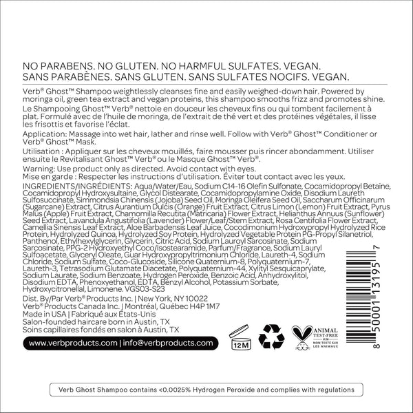 VERB - Ghost Shampoo 32 oz 946 ml