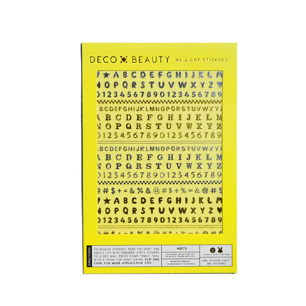 Deco Beauty - Nail Art Stickers - ABCs