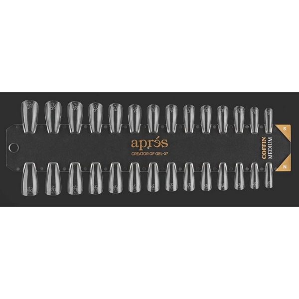 Apres - Gel-X Tip Swatch: Natural/Sculpted Coffin Medium
