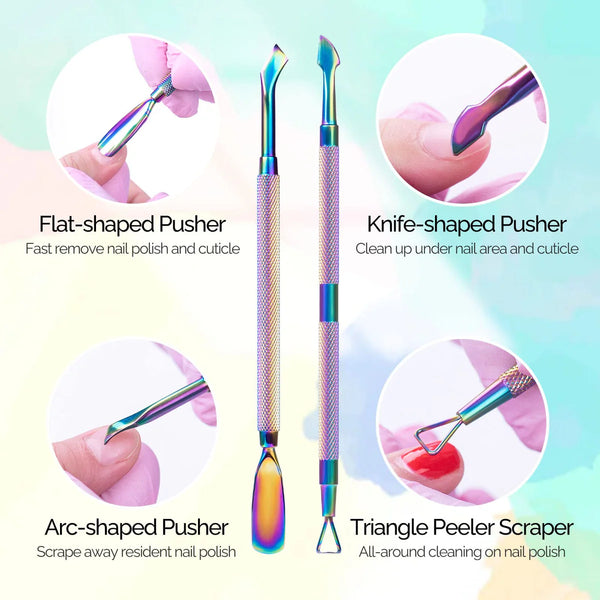 MelodySusie - Acrylic Nail Clippers 4 In 1 Kit - Rainbow