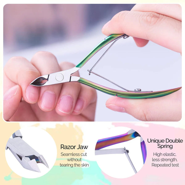MelodySusie - Acrylic Nail Clippers 4 In 1 Kit - Rainbow