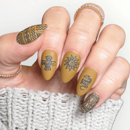 Maniology - Stamping Plate - Ancient Geometry #M695