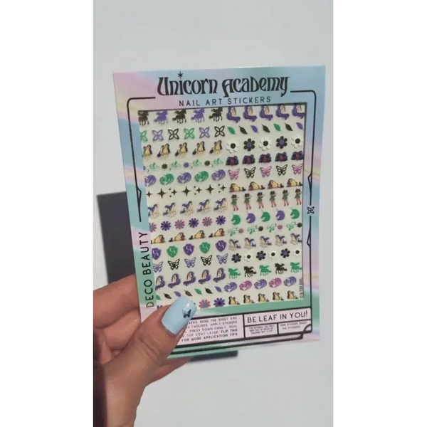 Deco Beauty - Nail Art Stickers - Unicorn Academia - Be Leaf In You!