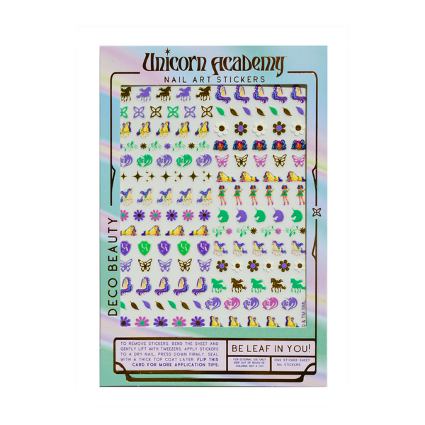 Deco Beauty - Nail Art Stickers - Unicorn Academia - Be Leaf In You!