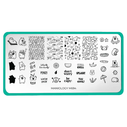 Maniology - Stamping Plate - Capy Chill #M694