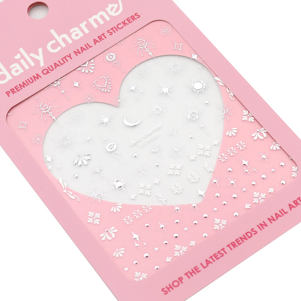 Daily Charme - 3D Embossed Nail Art Sticker - Celestial Element