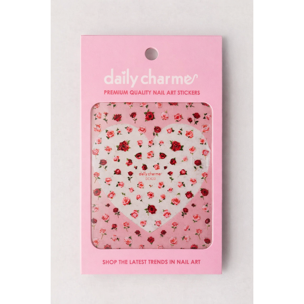 Daily Charme - Floral Nail Art Sticker / Sweetheart Roses
