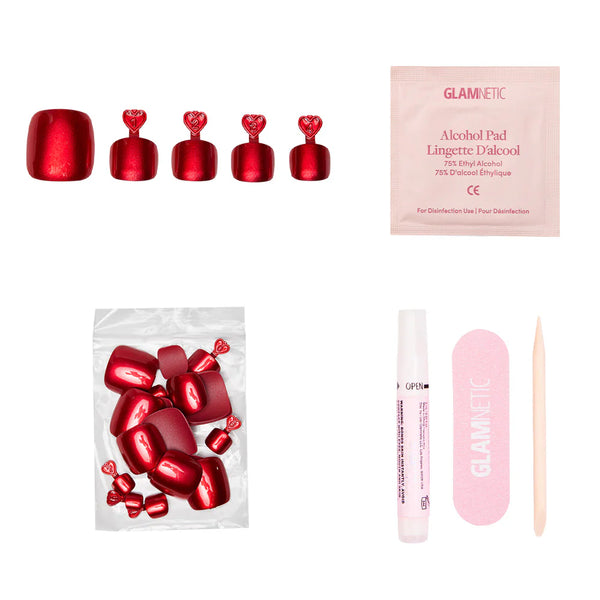 Glamnetic - Press On - Cherry Glaze Toenail