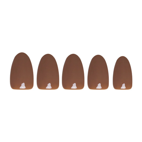 Glamnetic - Press On - Chocolate Brown Short Oval