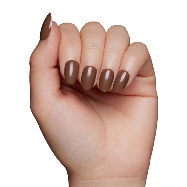 Glamnetic - Press On - Chocolate Brown Short Oval
