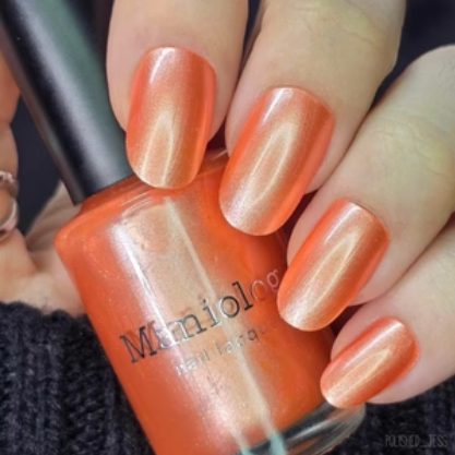 Maniology - Stamping Nail Polish - Satin Slumber: Pillow Talk (P175) - Coral Smooth Metallic