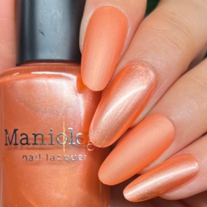 Maniology - Stamping Nail Polish - Satin Slumber: Pillow Talk (P175) - Coral Smooth Metallic