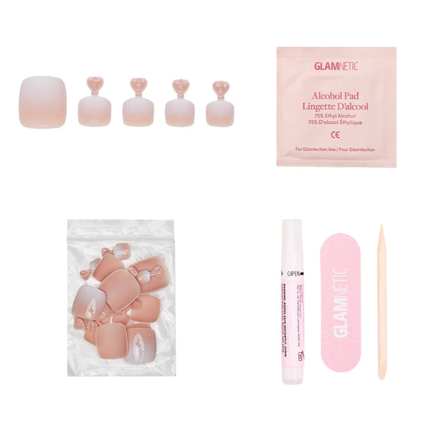 Glamnetic - Press On - Creamer Toenail