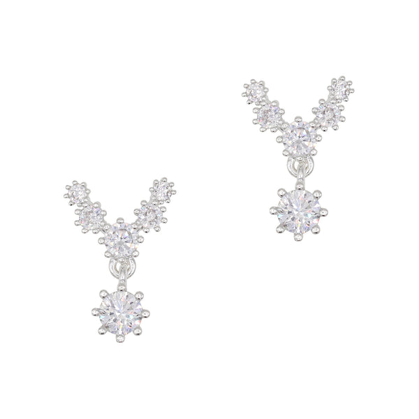 Daily Charme - Diamond Necklace / Zircon Charm / Silver