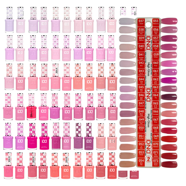 DND - Hema-Free & TPO-Free Gel & Lacquer - One Line - 288 Gel & Lacquer Combos