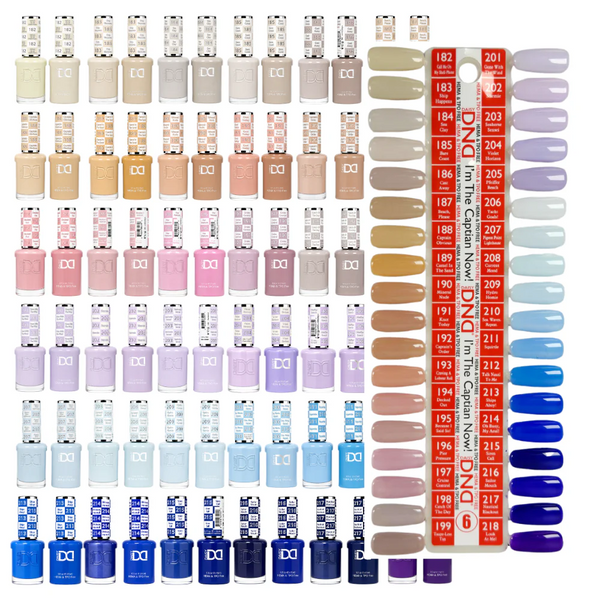 DND - Hema-Free & TPO-Free Gel & Lacquer - One Line - 288 Gel & Lacquer Combos