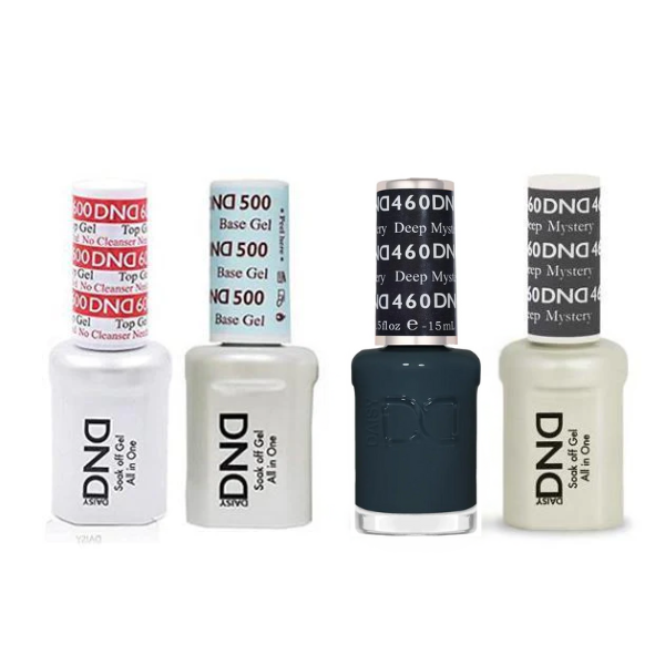 DND - #500#600 Base, Top, Gel & Lacquer Combo - Deep Mystery - #460