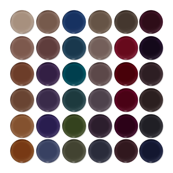DND - Hema-Free & TPO-Free Gel & Lacquer - Part 04 - Set Of 36 Colors - Nocturnal