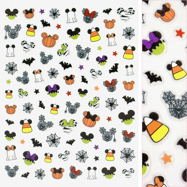 Daily Charme - Spooky Halloween Nail Art Sticker - Haunted Mouse