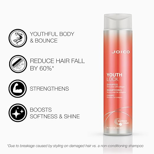 Joico - YouthLock Duo Set: Shampoo 10.1 oz + Conditioner 8.5 oz