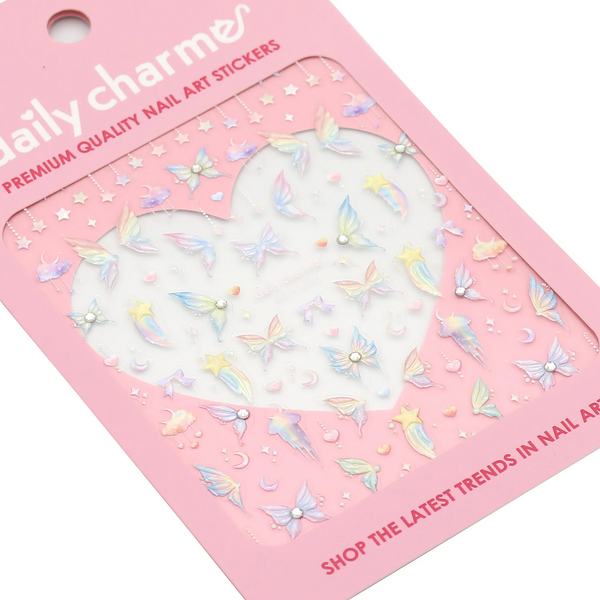 Daily Charme - Bejeweled Nail Art Sticker – Cosmic Wings