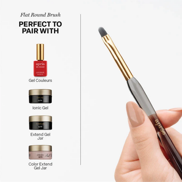 Apres - Flat Round Brush 8Mm