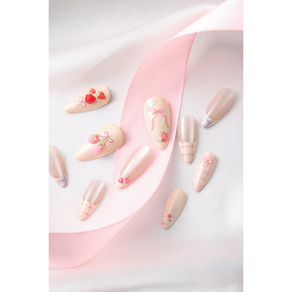 Never Have I Ever - Floral Femme - Almond Press-On Nails