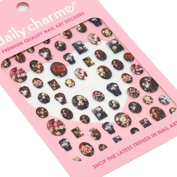 Daily Charme - Floral Nail Art Sticker – Victorian Painting