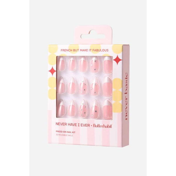 Never Have I Ever - French But Make It Fabulous - Short Almond Press-On Nails