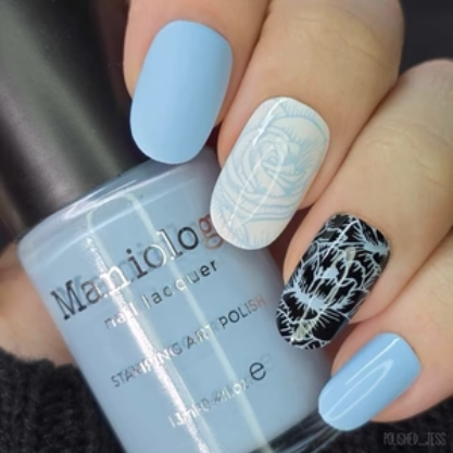 Maniology - Stamping Nail Polish - Fresh Start: Renew (B544) - Blue Cream