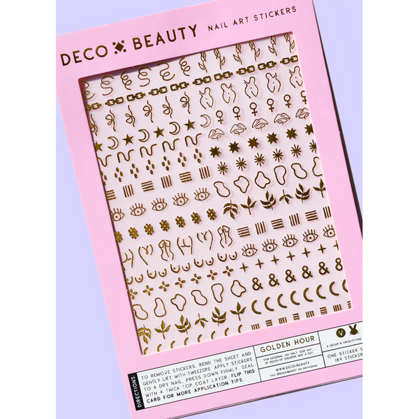 Deco Beauty - Nail Art Stickers - Golden Hour
