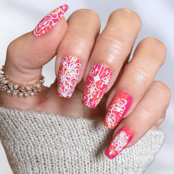 MANI-STMP-GARDEN GEMS GEMSTONE BOUQUET MXM175
