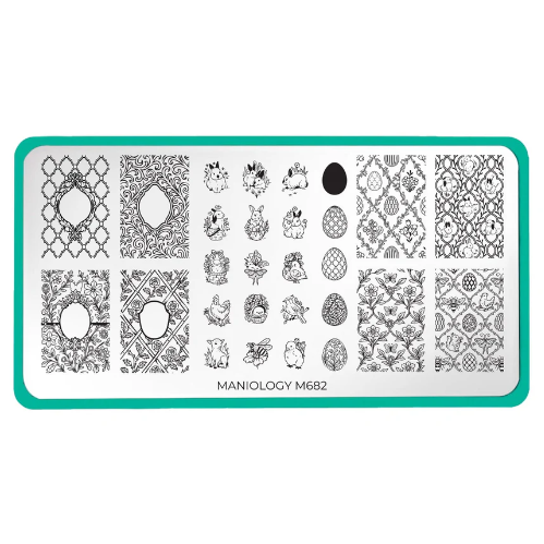 Maniology - Stamping Plate - Heirloom Eggs - M682