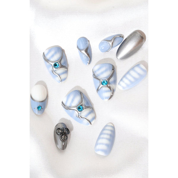 Never Have I Ever - Bel Air – Short Almond Press-On Nails
