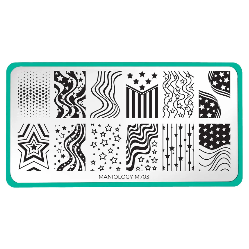 Maniology - Stamping Plate - Liberty Line #M703