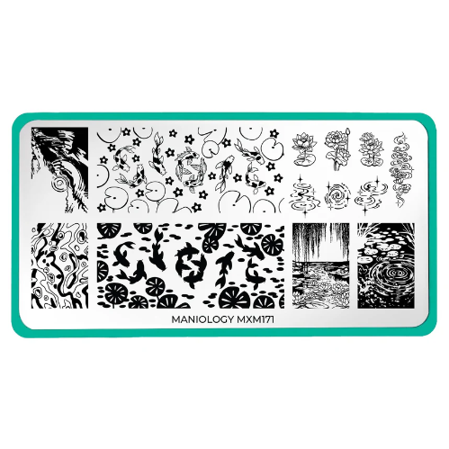 Maniology - Stamping Plate - Enchanted Waters: Lotus Mirror (MXM171)
