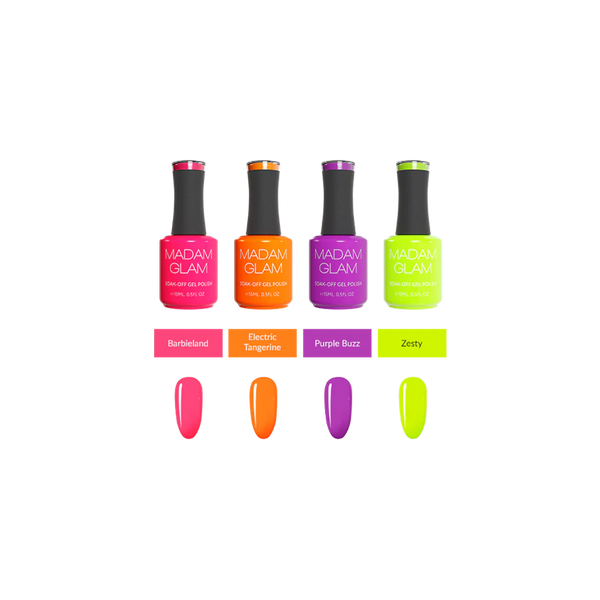 Madam Glam - Gel Polish - Neon Wave Creme Bundle