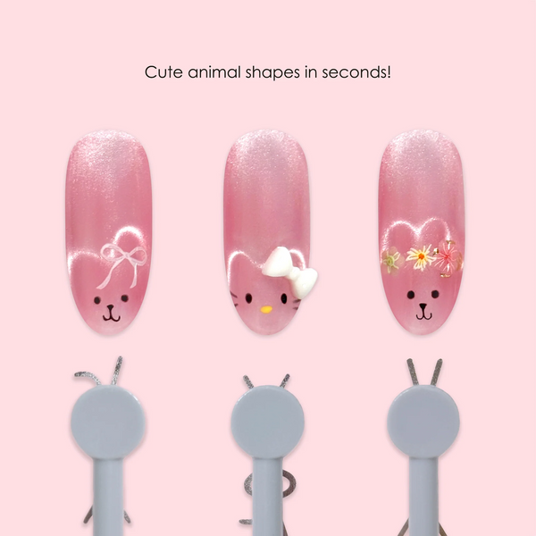 Daily Charme - Magnetic Cat Eye Animal Line Metal Chip Set