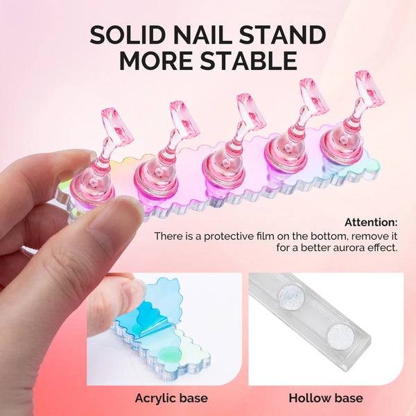 MelodySusie - 2 Sets Acrylic Magnetic Nail Stand