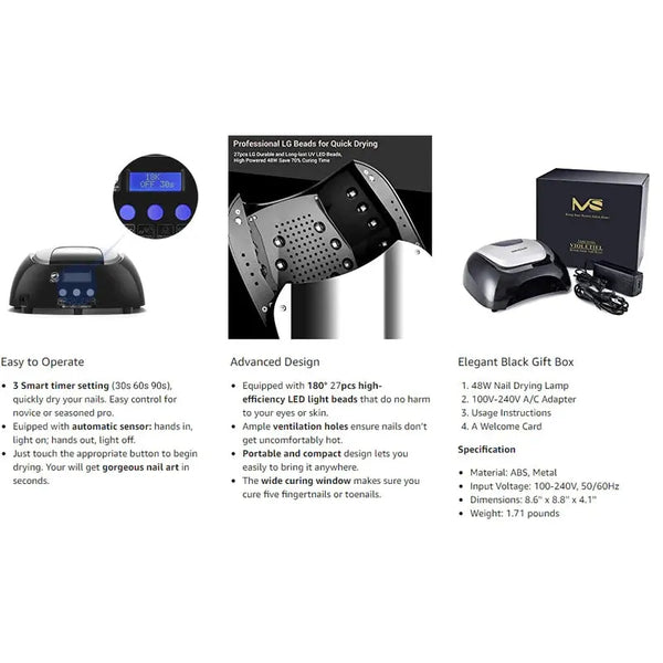 MelodySusie - Aurora 4 (S-Pro27T) Led/Uv Nail Lamp