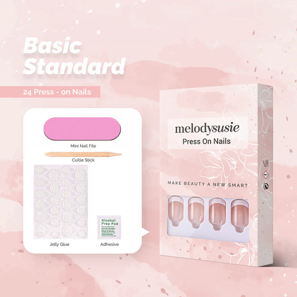 Melody Susie - French Pudding Acrylic Press On Nails Kits